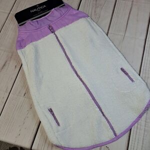 Nautica Pet XL Reversable Light Purple Lined Sherpa Dog Jacket